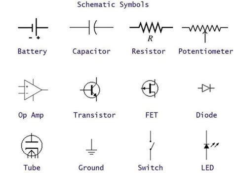 List of schematic symbols for those of you who may be interested : r ...