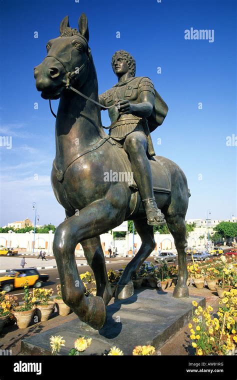 Alexander the Great Statue Alexandria Egypt Stock Photo - Alamy