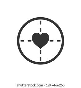 275 Heart Crosshair Icon Images, Stock Photos & Vectors | Shutterstock