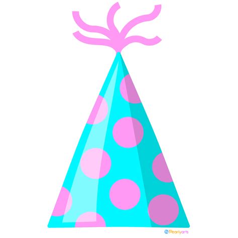 FREE Party Hat Clipart dots (Royalty-free) | Pearly Arts