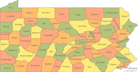 Map of Pennsylvania