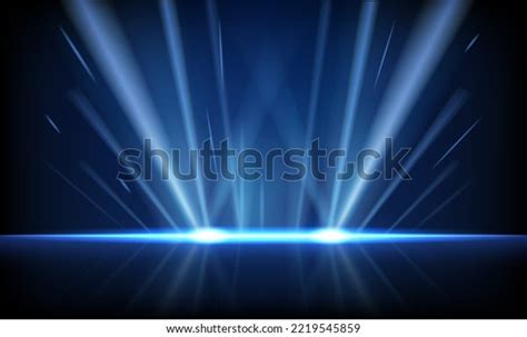 Abstract Blue Light Rays Background Dark Stock Vector (Royalty Free ...