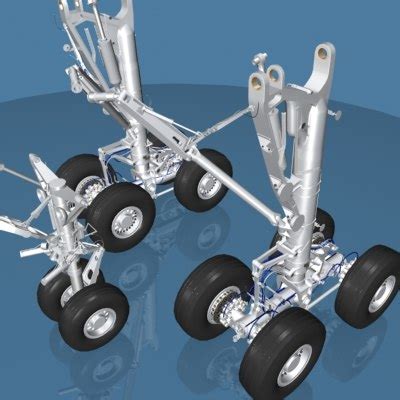 airbus a330 landing gear 3d model