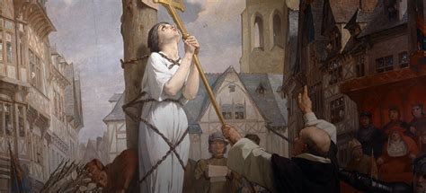 Joan Of Arc Burned At The Stake Painting