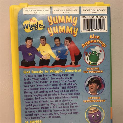 The Wiggles Yummy Yummy VHS Video VCR Tape | Grelly USA