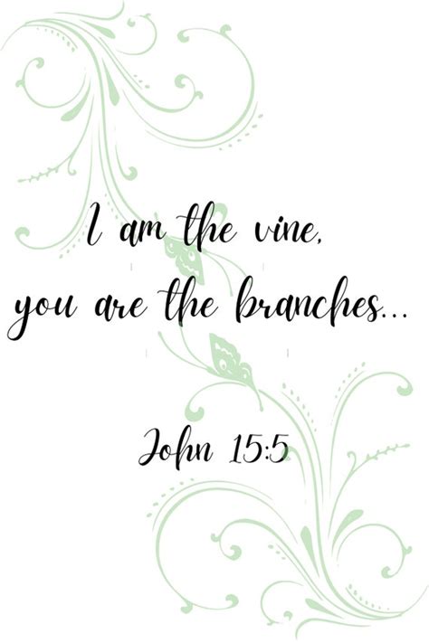 I Am the Vine PRINTABLE | Etsy