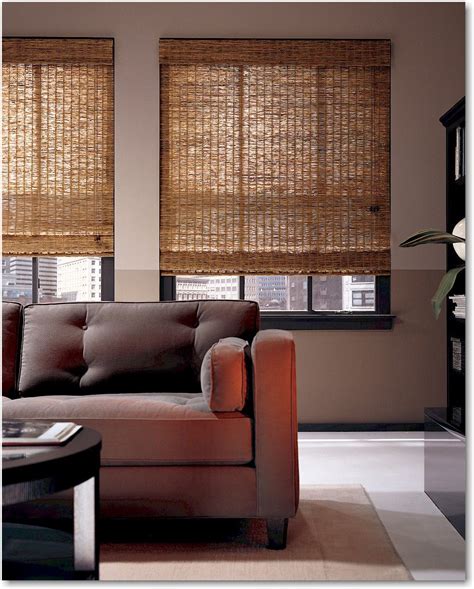 Hunter Douglas Provenance woven wood shades - for front door window ...