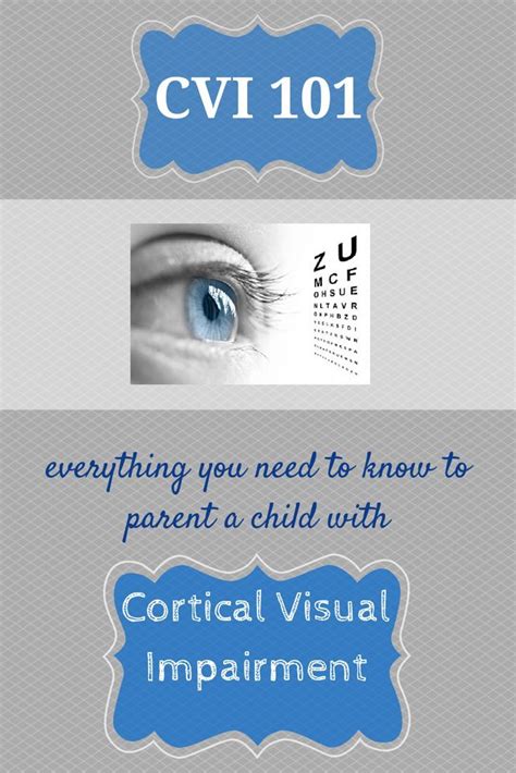 If your child is diagnosed with Cortical Visual Impairment, pin this ...