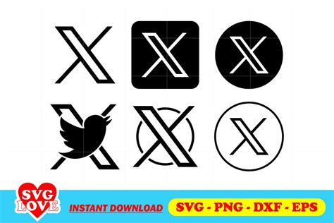 X Twitter Logo SVG, X Twitter New Logo SVG, Twitter X SVG, 45% OFF