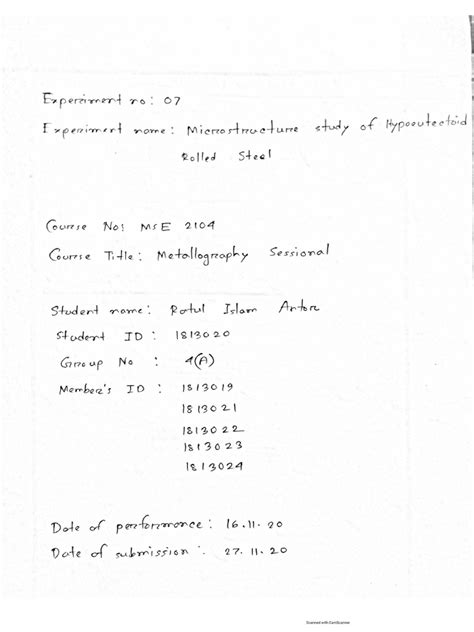 Microstructure Study of Hypoeutectoid Rolled Steel | PDF