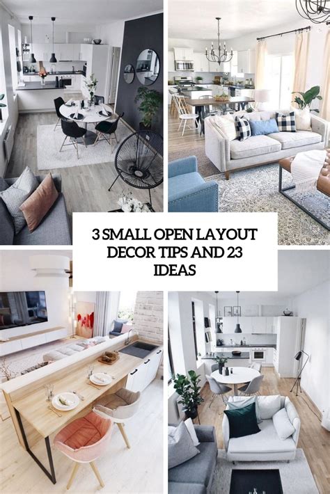 3 Small Open Layout Decor Tips And 23 Ideas - DigsDigs