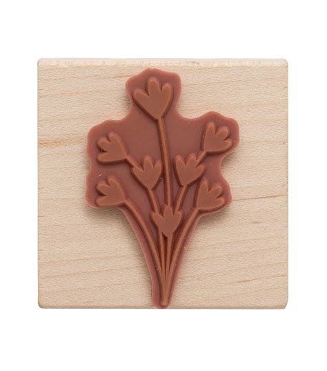 American Crafts Wooden Stamp Flower 2 | JOANN