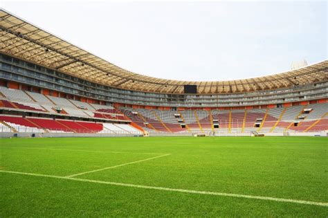 Lima Peru,new Architecture of the Field Foodball Soccer Stadium- Stock ...