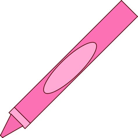 Pink Crayon Clip Art at Clker.com - vector clip art online, royalty ...