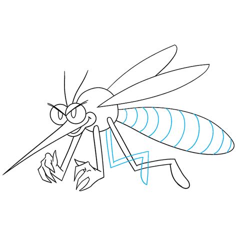 How to Draw a Mosquito - Really Easy Drawing Tutorial