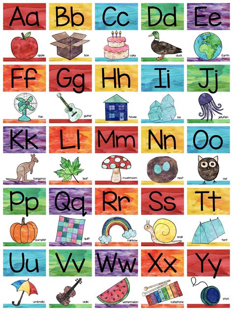 Free Printable Alphabet Poster - Printable Word Searches