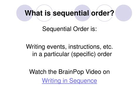 PPT - How can we arrange a set of instructions in sequential order ...