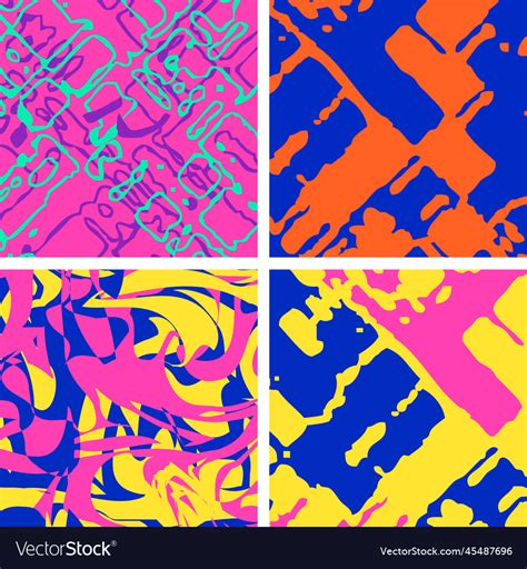 Simple background set collection of pop art Vector Image