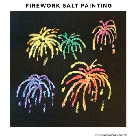 Firework Salt Painting