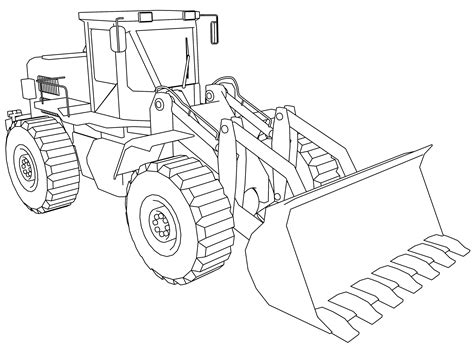 Excavator Coloring Page Excavator Coloring Page At Getdrawings Free For ...