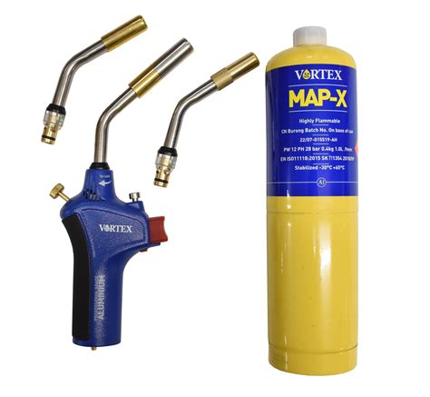 Map-X Brazing Torch Pack - Brazing Torch & Map-X Gas - Tippers ...