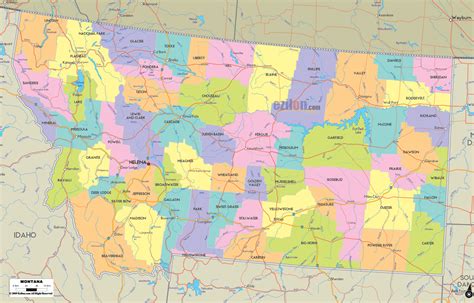 Montana Counties Map - Share Map