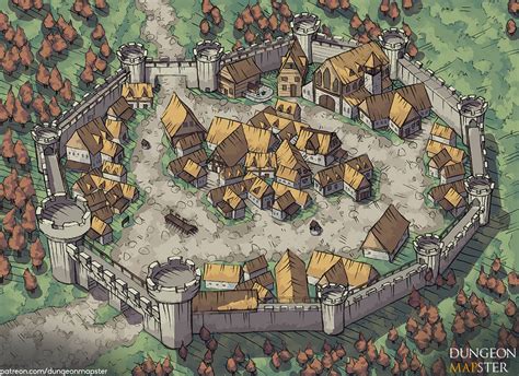 The Best 18+ Medieval Concept Art Fantasy Village - AH Background