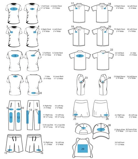 Logo Placement Guide – BangaPrint | Logo placement, Tshirt printing ...