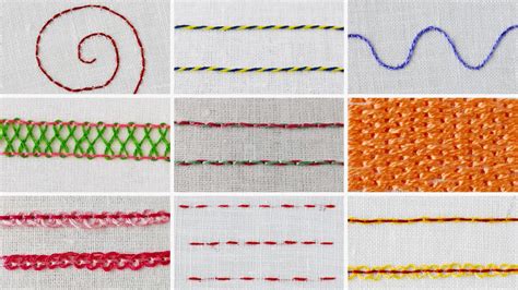 Backstitch and its variations: Stitches from the Backstitch family