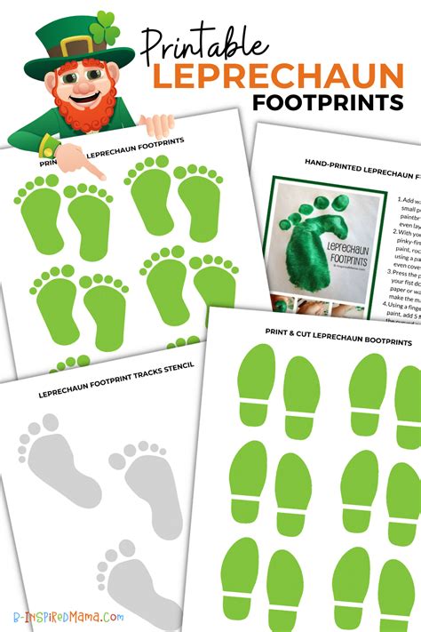 Free Printable Leprechaun Footprints - Printable Form, Templates and Letter