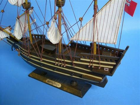 Mayflower 14" - Wooden Model Ship - Tall Model Ship - Replica Mayflower ...