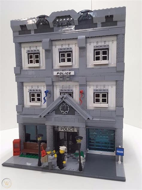 Lego Police Headquarters station custom modular by Erockzart detective ...