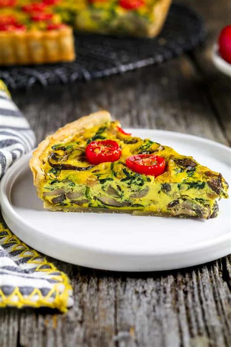 Easy Vegan Quiche - Vegan Huggs