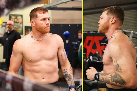 Canelo Alvarez looks huge in training photos as he bulks up to light ...