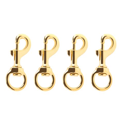 Gneuro Flag Clips for Rope Solid Brass Flagpole Snap Swivel Clasp ...