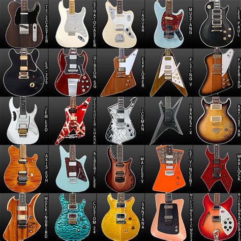 Guitar Pedal X - GPX Blog - 25 Iconic Guitar Body Shapes