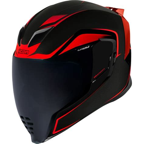 Icon Airflite Crosslink Motorcycle Helmet Red/Black - Walmart.com ...