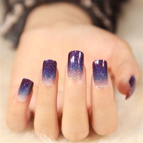 Purple Galaxy Nails