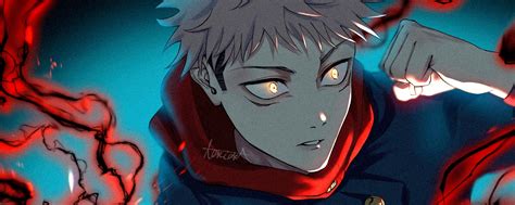 2560x1024 Resolution Yuji Itadori HD Jujutsu Kaisen Fan Art 2560x1024 ...