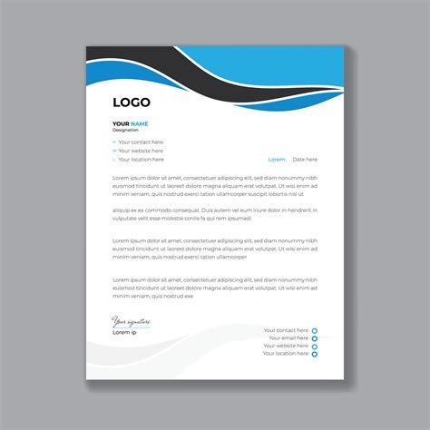 Corporate and Professional Letterhead design template, Modern Business ...