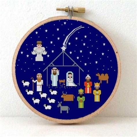 Free Nativity Scene Cross Stitch Patterns - Cross Stitch Patterns