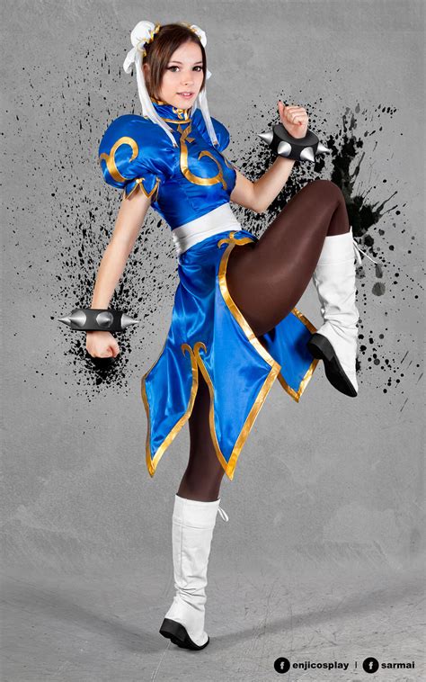 Chun Li cosplay IV. by EnjiNight on DeviantArt