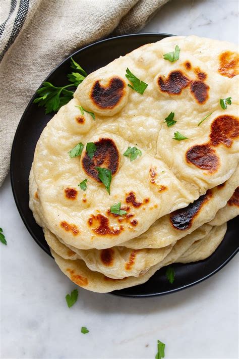 Vegan Naan Recipe- Easy to make at home, Indian style naan bread bakes ...