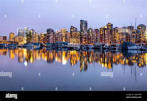 Vancouver skyline with waterfront Stock Photo - Alamy