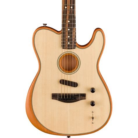 Fender Acoustasonic Telecaster Acoustic-Electric Guitar Natural ...