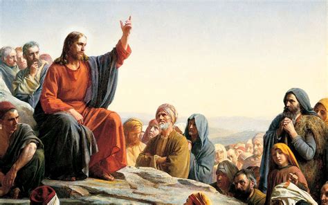 Jesus Christ Sermon On Mount Painting Wall Canvas Painting Big Size- 42 ...