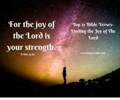 Top 21 Bible Verses-Finding the Joy of the Lord - Everyday Servant