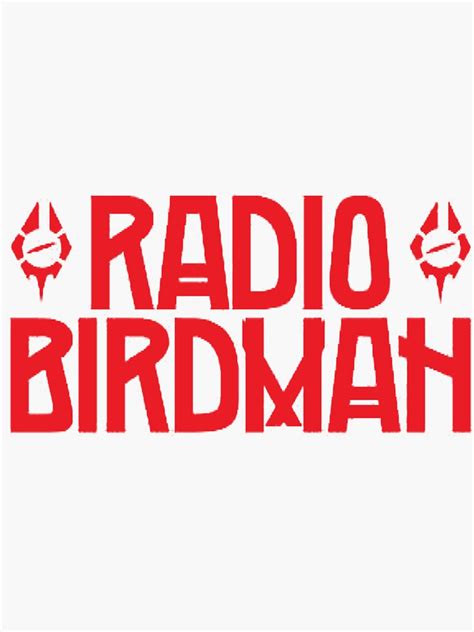 "Radio birdman" Sticker for Sale by Wikajosh | Redbubble