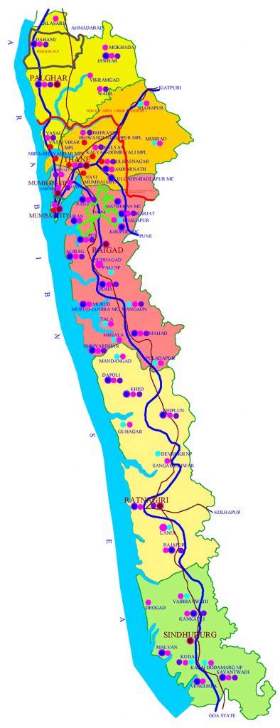 Konkan Tourist Map