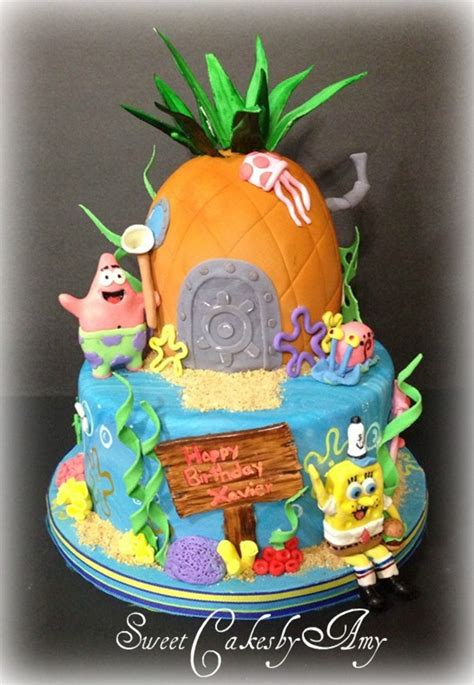 Spongebob Squarepants Birthday Cake - CakeCentral.com